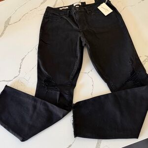 Universal Thread Black Straight Leg Stretch Jeans